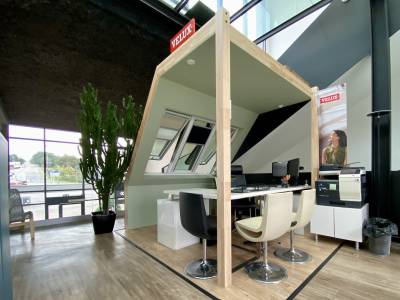 Fenêtres de toit : velux verrière 3 en 1 dans notre showroom à orgeval. Wilco Yvelines 78