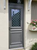 Porte d'Entrée mixte bois-aluminium Meo modèle Manoir