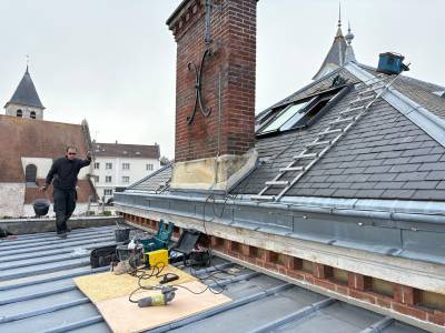 Installation d'une verrière Velux à Chambourcy (préparation-1)